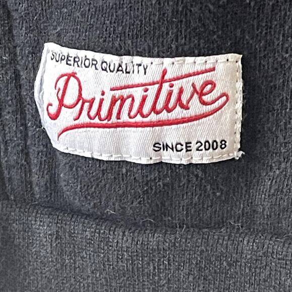 PRIMITIVE  SCRIBBLE POLKA DOT BLACK ‎ HOODIE SIZE M - Picture 4 of 8